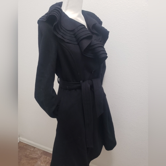 Candies ruffle collared coat Medium - Picture 12 of 13